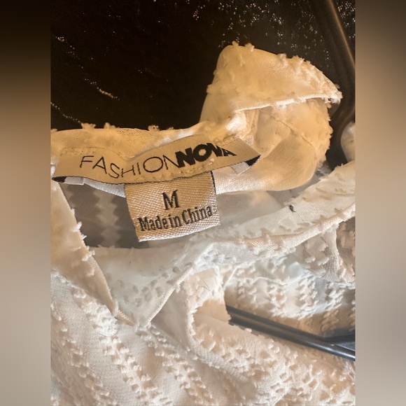 White Ruffle Blouse - Picture 3 of 5